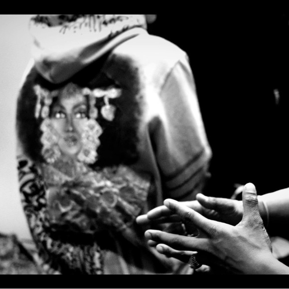 One of one, hand painted Father’s Haus X Bulushi Men's Graphic Hoodie - Picture 4 of 7